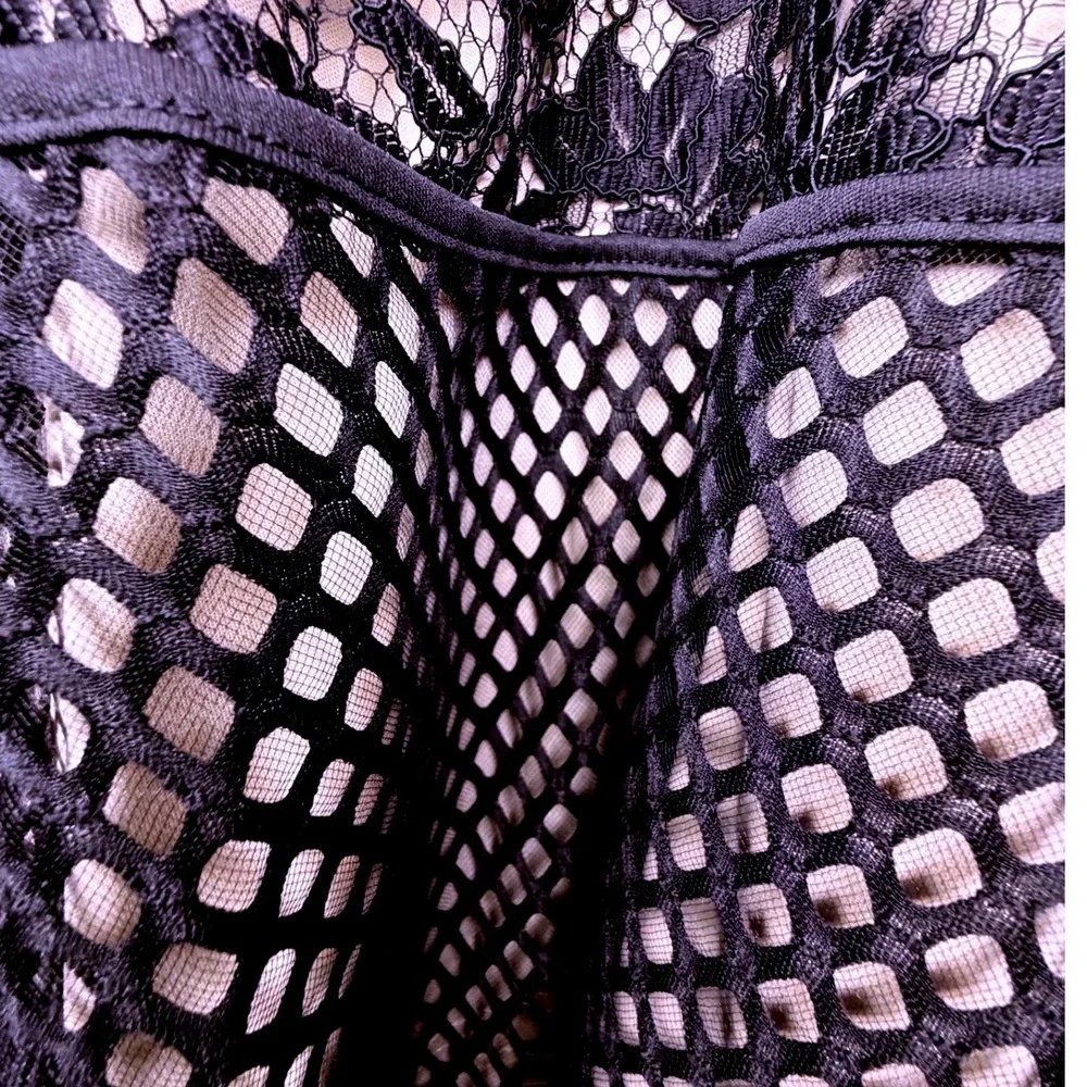 Blush by Us Angels Girls Black Lace Mesh Tiered Party Dress B7-9415 Size 16 NWT - Picture 7 of 8